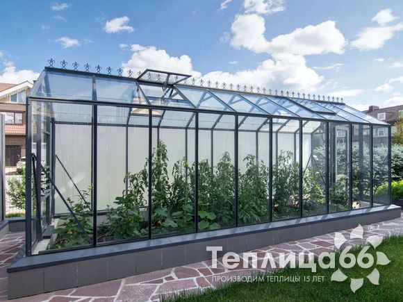 Теплица botanik mini, ширина 2,1 метра под стекло